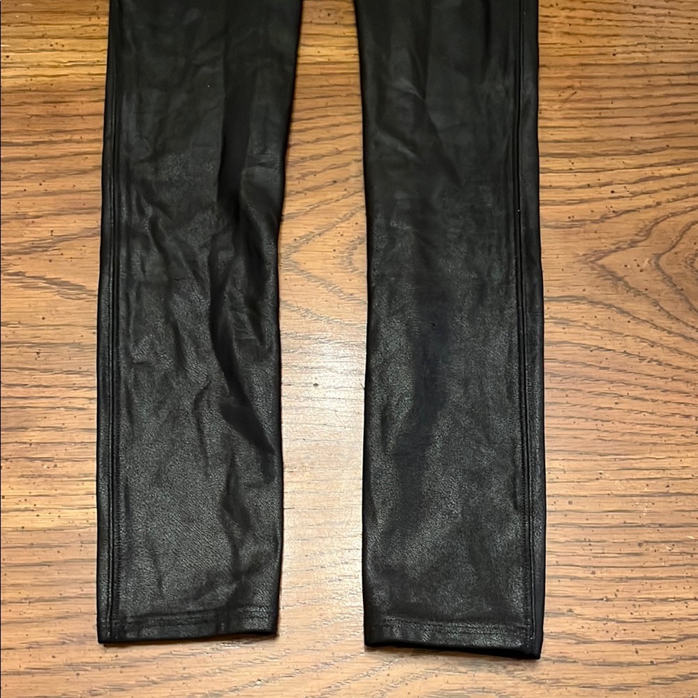 SPANX Black faux leather leggings, size small‎ - Picture 9 of 11